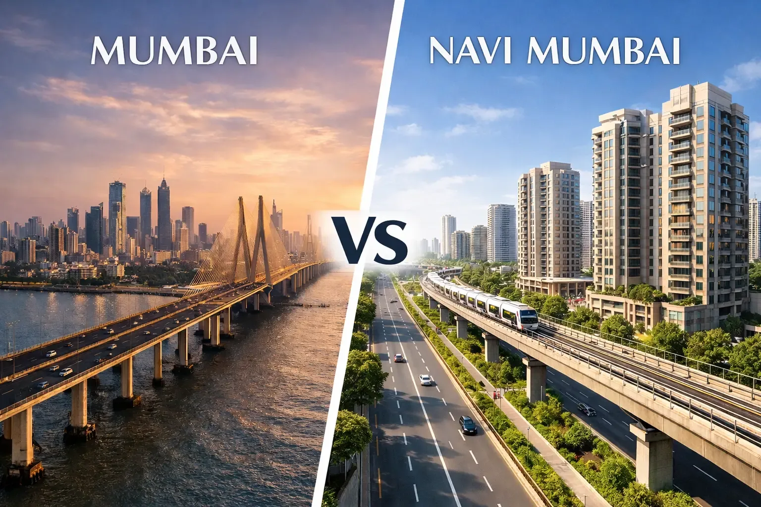Mumbai vs Navi Mumbai — real estate insight article by JDPS
